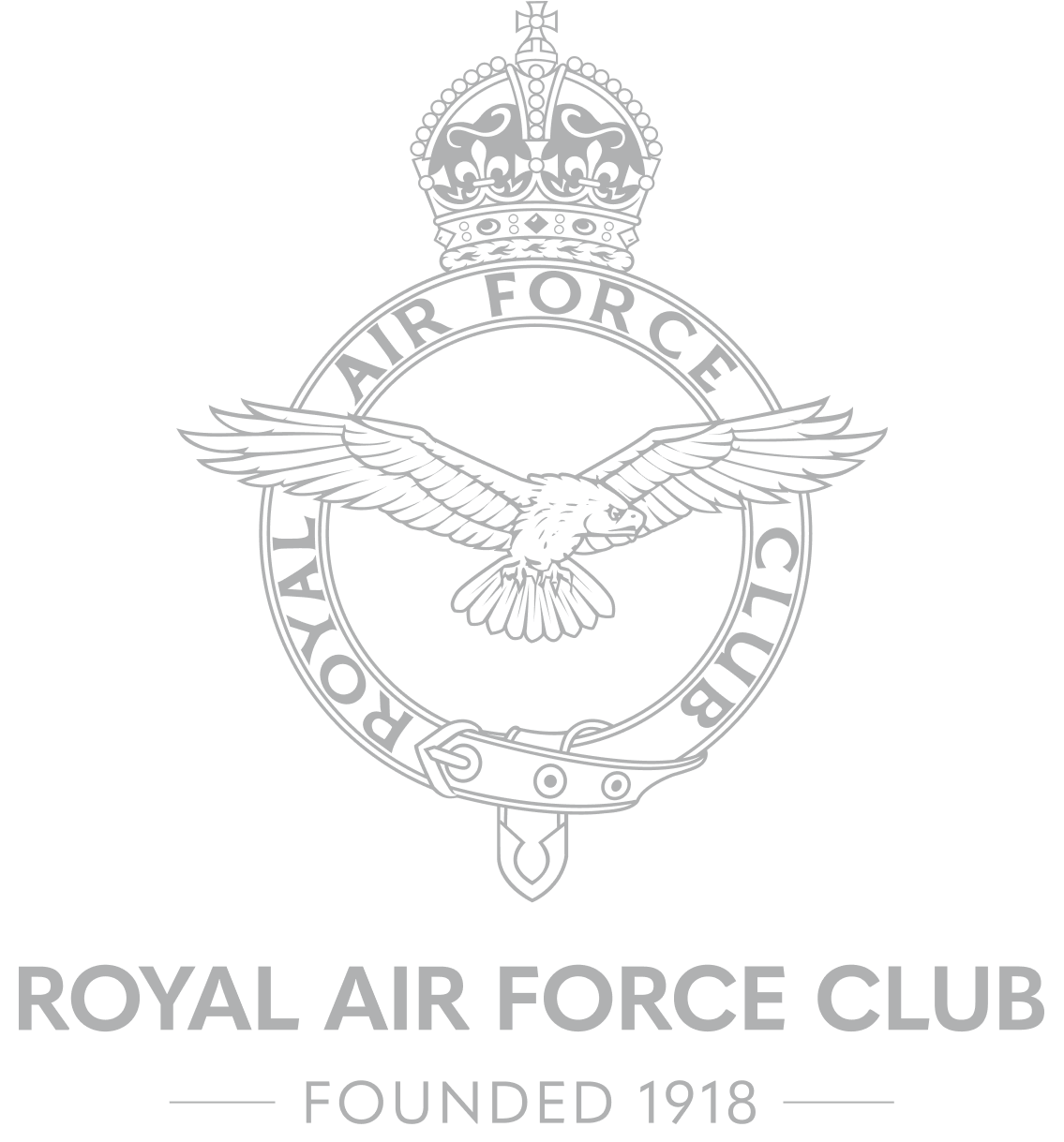 RAF Club grey logo